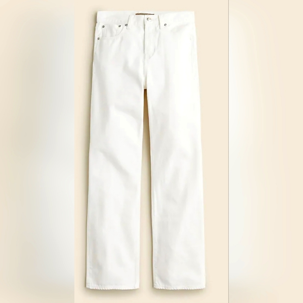 Point Sur Loose Straight Jean in White SZ. 35 NWOT
